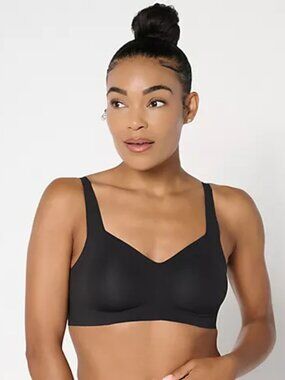 Evelyn & Bobbie Beyond Seamless Wirefree Bra, Black Sz S a724781